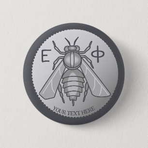 Oude Griekse Bee Tetradrachm Munt uit Ephesos Ronde Button 5,7 Cm