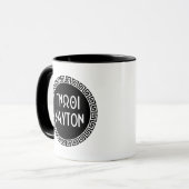 Oude Griekse citaten: "Ken Thyself" Mok (Voorkant links)