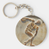 Oude Griekse Discus Thrower - Discobolus Sleutelhanger (Voorkant)