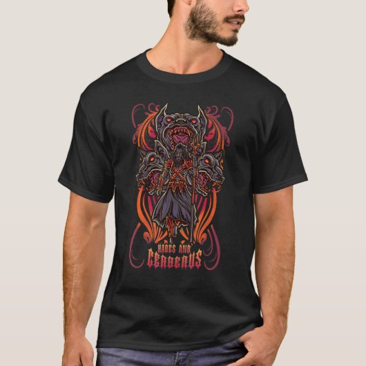 Oude Griekse god Hades zet Olympus Grieks mythol o T-shirt (Voorkant)