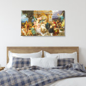 Oude Griekse goden & godinnen op de berg Parnassus Canvas Afdruk (Insitu (Slaapkamer))