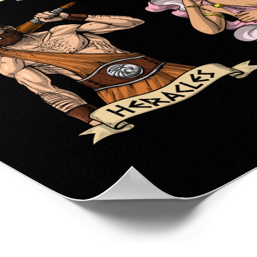 Oude Griekse goden Poster (Hoek)