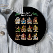 Oude Griekse goden Ronde Button 6,0 Cm (In situ)