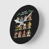 Oude Griekse goden Ronde Klok (Hoek)