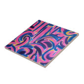 Oude Griekse graffiti - Abstract kunsthaar geschil Tegeltje (Zijkant)