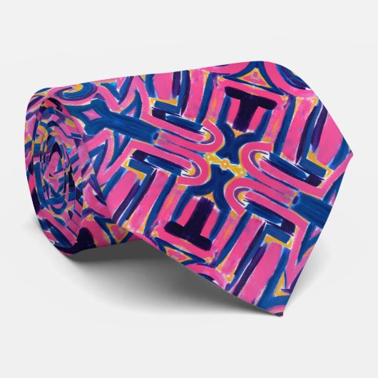 Oude Griekse graffiti-handschildpenseelstreken Stropdas (Opgerold)