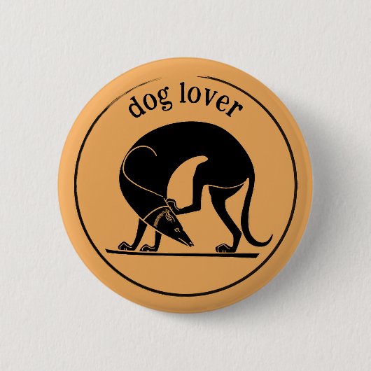 Oude Griekse hond (Euergides schilder) Ronde Button 5,7 Cm (Voorkant)