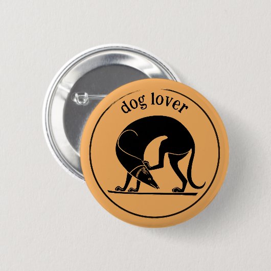 Oude Griekse hond (Euergides schilder) Ronde Button 5,7 Cm (Voorkant /achterkant)