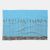 Oude Griekse hopbellen gaan vechten Theedoek (Horizontaal)