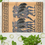 Oude Griekse hopbellen in de strijd Theedoek (Gevouwen)