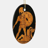 Oude Griekse kerstversiering Keramisch Ornament (Rechts)