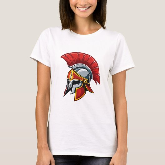 Oude Griekse Korinthische helm T-shirt (Voorkant)