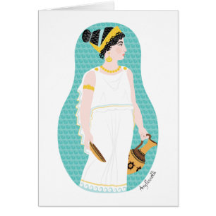 Oude Griekse Matryoshka Kaart