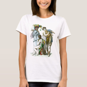 Oude Griekse muzikanten en landfolk T-shirt