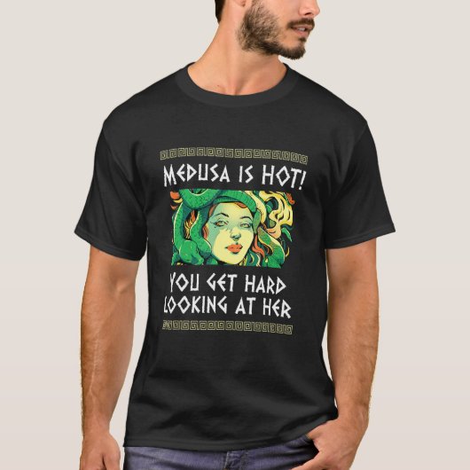 Oude Griekse mythologie en Griekse monsters Medusa T-shirt (Voorkant)