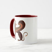 Oude Griekse mythologische beest Griffin Mok (Voorkant links)