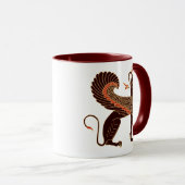 Oude Griekse mythologische beest Griffin Mok (Voorkant rechts)