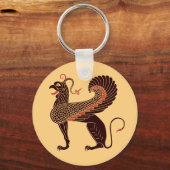 Oude Griekse mythologische beest Griffin Sleutelhanger (Voorkant)