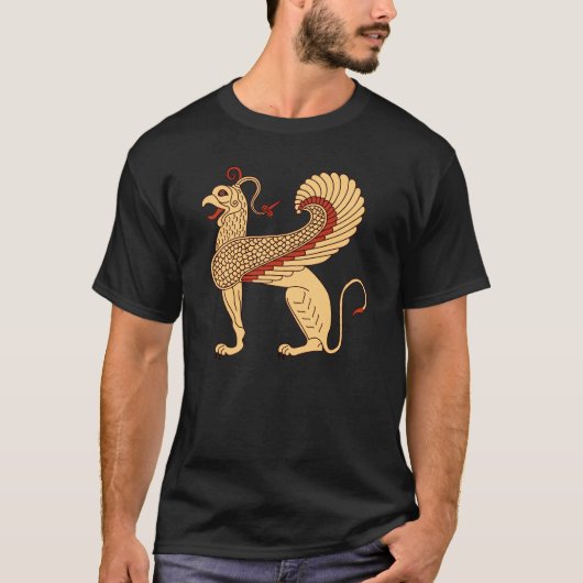 Oude Griekse mythologische beest Griffin T-Shirt (Voorkant)