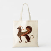 Oude Griekse mythologische beest Griffin Tote Bag (Achterkant)
