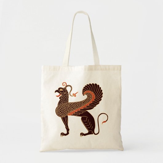 Oude Griekse mythologische beest Griffin Tote Bag (Voorkant)