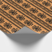 Oude Griekse octopus, golfpatroon Cadeaupapier (Hoek)