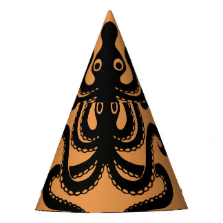 Oude Griekse octopus, golfpatroon Feesthoedjes