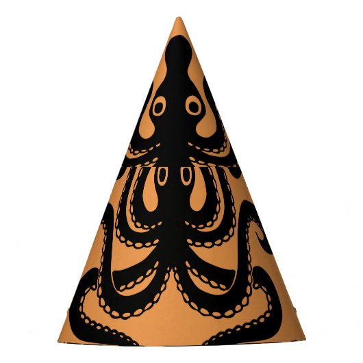 Oude Griekse octopus, golfpatroon Feesthoedjes (Voorkant)