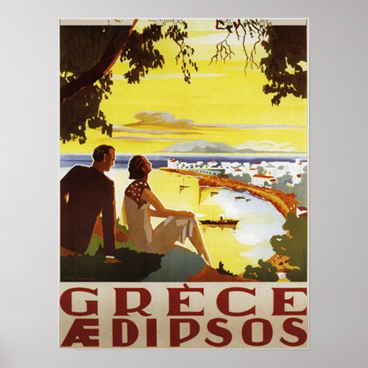 Oude Griekse Posterprint Poster (Voorkant)