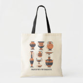 Oude Griekse potten: potten Tote Bag (Voorkant)