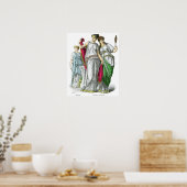 Oude Griekse priesteres en vrouwen uit de Noble Poster (Keuken)