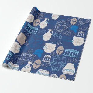 Oude Griekse rappelpapier Cadeaupapier