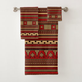 Oude Griekse Rhodiaanse Geometrische Patroon Handd Bad Handdoek