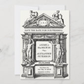 Oude Griekse Romeinse architectuur bruiloft Save The Date (Voorkant)