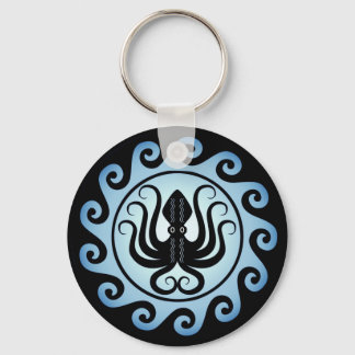 Oude Griekse schilden: Octopus (water) Sleutelhanger