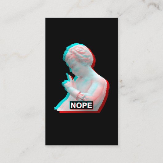 Oude Griekse sculptuur Glitch esthetische damp Visitekaartje (Voorkant)