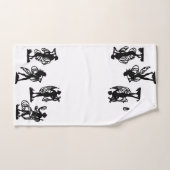 Oude Griekse silhouettes van de Muses-afdruk Bad Handdoek (Handdoek)