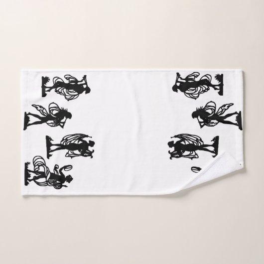 Oude Griekse silhouettes van de Muses-afdruk Bad Handdoek (Handdoek)