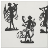 Oude Griekse silhouettes van de Muses-afdruk Stof (Swatch)