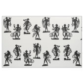 Oude Griekse silhouettes van de Muses-afdruk Stof (Fat Quarter)