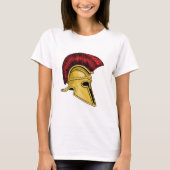 Oude Griekse Spartaan Gladiator Warrior Helmet T-shirt (Voorkant)