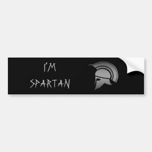 Oude Griekse Spartan Helmet Bumpersticker