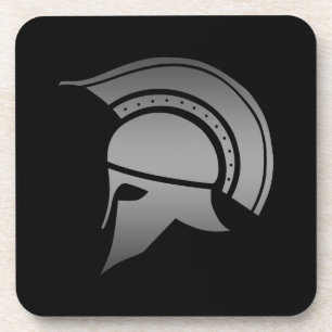 Oude Griekse Spartan Helmet Drankjes Onderzetter