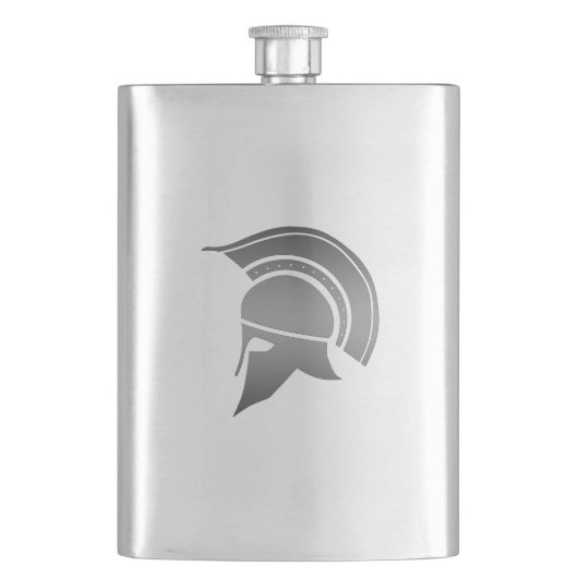 Oude Griekse Spartan Helmet Heupfles (Voorkant)