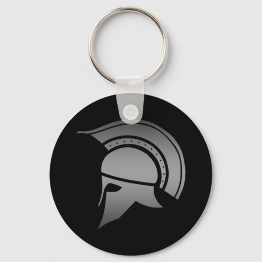 Oude Griekse Spartan Helmet Sleutelhanger (Voorkant)