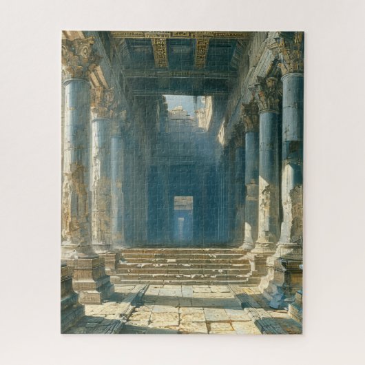 Oude Griekse tempelruiten Legpuzzel (Verticaal)