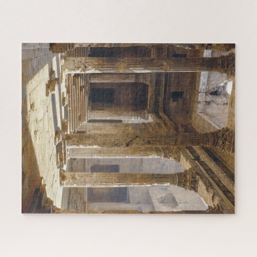 Oude Griekse tempelruiten Legpuzzel (Horizontaal)