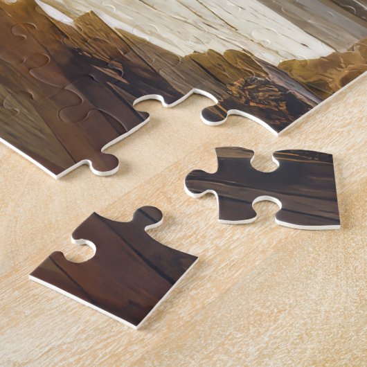 Oude Griekse tempelruiten Legpuzzel (Zijkant)