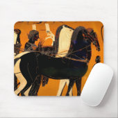 Oude Griekse zwart-figuur aardewerk klassieke kuns Muismat (Met muis)