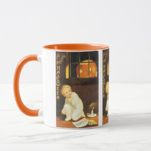 Oude Griezeld Thrillende Halloween van Ellen Claps Mok (Links)